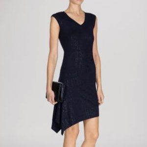 🎉 HP Karen Millen Dress Navy Snake Print Knit